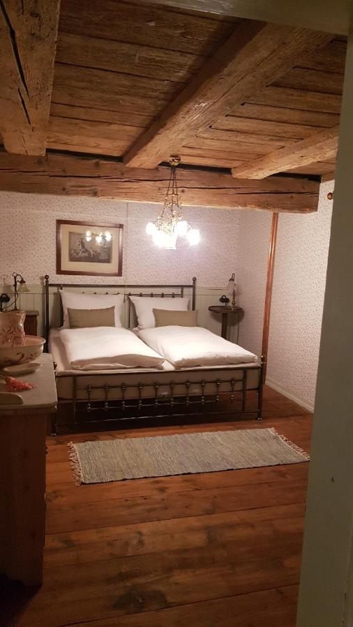 Historisches Fachwerkhaus "Hoher Hirschen" - Stilvolles Studio Und Museales Apartment Mit Romantischem Hof Und Garten Bodman-Ludwigshafen Bagian luar foto