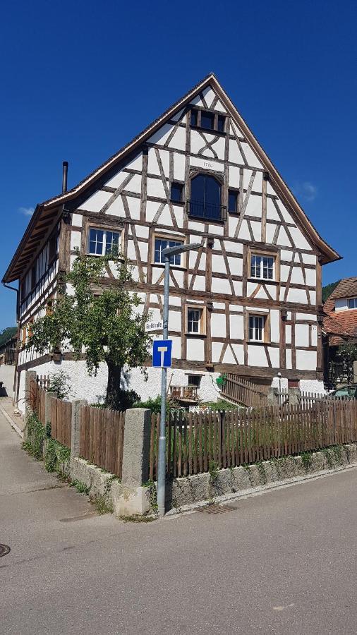 Historisches Fachwerkhaus "Hoher Hirschen" - Stilvolles Studio Und Museales Apartment Mit Romantischem Hof Und Garten Bodman-Ludwigshafen Bagian luar foto